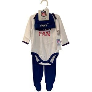 NFL New York Giants Fan Gear Baby sz 6-9 months NY Giants Outfit